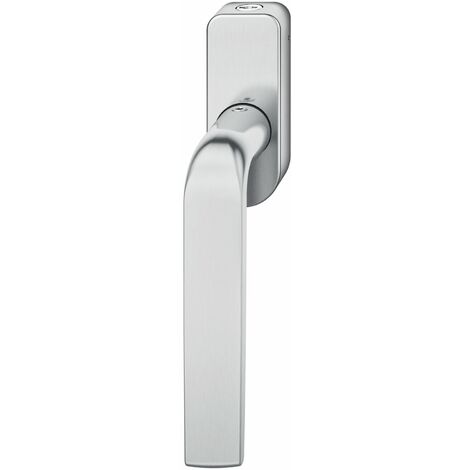 FSB Fenstergriff 34 1267 abschließbar ovale Rosette, Edelstahl matt