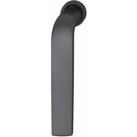 FSB Fenstergriff 341076 - Griff auf runder kleiner Rosette, Aluminium schwarz matt