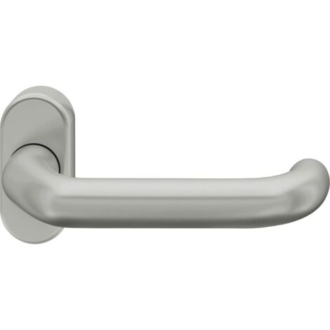 FSB FS-RT-Drückerlochteil 9mm verkröpft/Ros.oval Hochh./unsichtbare Bef. Alu