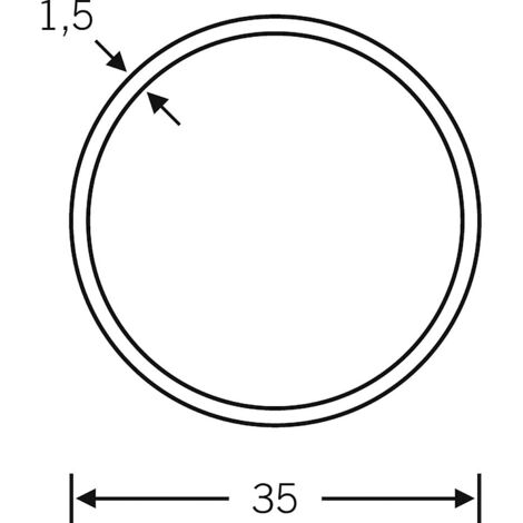 FSB HT-Rundrohr, 35 mmØ, 0 66 6801, F69 matt
