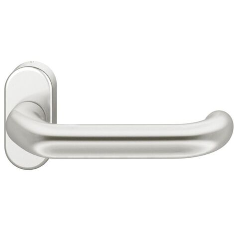 FSB Rahmentürdrücker 06 1146 Hochhaltefeder B ovale Rosette Aluminium silber