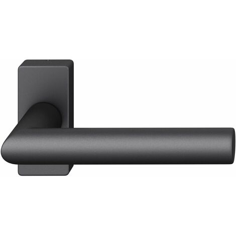 FSB Rahmentürdrücker 09 1076 Hochhaltefeder B eckige Rosette Aluminium schwarz