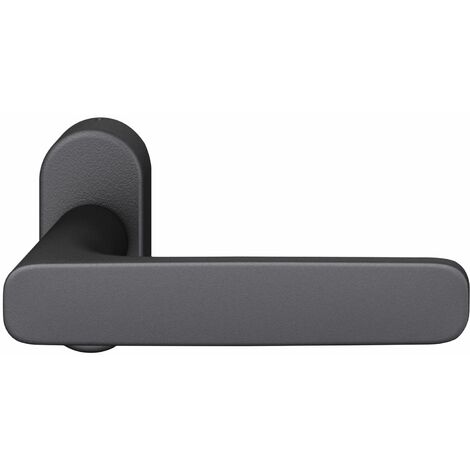 FSB Rahmentürdrücker 09 1289 Hochhaltefeder B ovale Rosette Aluminium schwarz