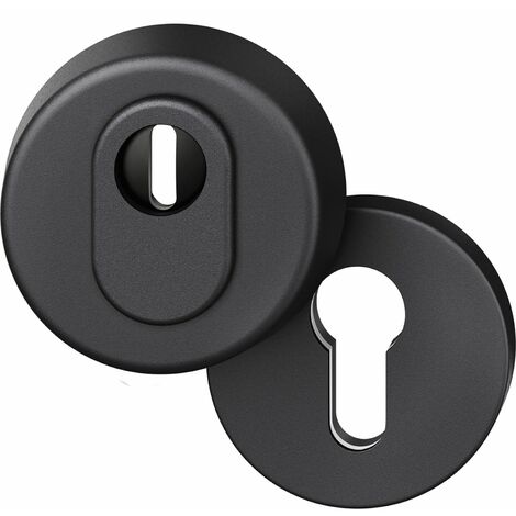 FSB Sicherheitsrosette 73 7393 rund, PZ, Aluminium schwarz matt