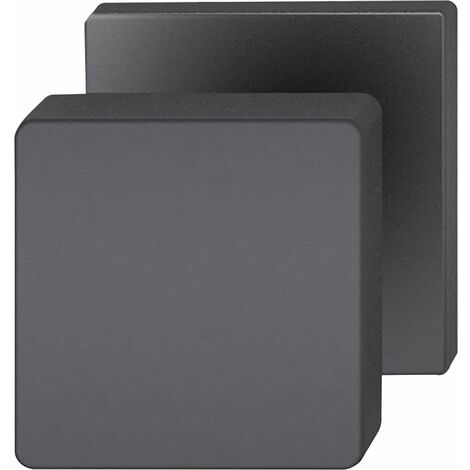 FSB Türknopf 23 0811 03500, 50 x 50 mm, Aluminium schwarz matt ÖNORM