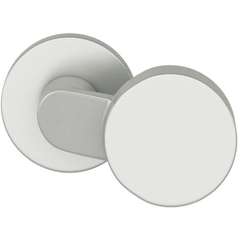 FSB Türknopf auf Rosette ASL Verschraub. von der Gegenseite Aluminium naturfarbi