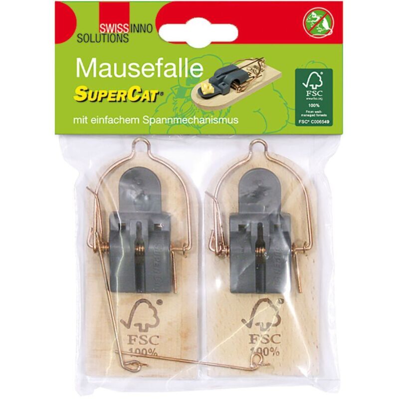 Swissinno Supercat Holzmausefalle 2er-set Auf Sb-karte