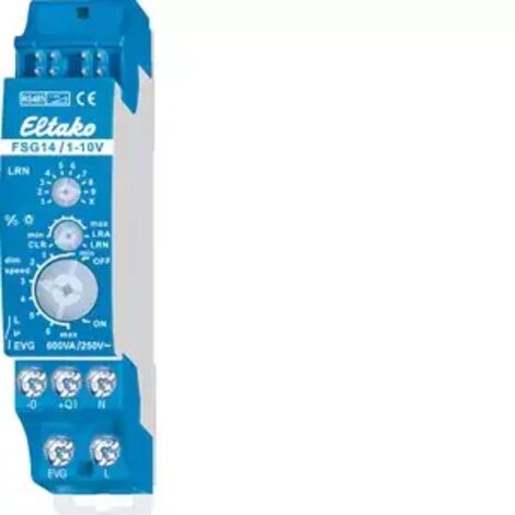 FSG14/1-10V Eltako RS485 Dimmaktor    Hutschiene Schaltleistung (max.) 600 W
