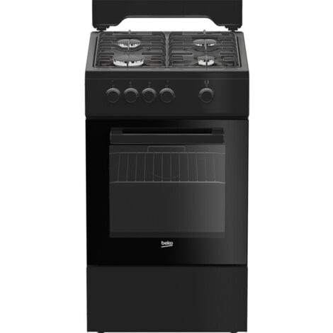 FSG522DBC-BEKO Cuisinière 50x60cm tout gaz Noir 4 foyers, 1 four gril