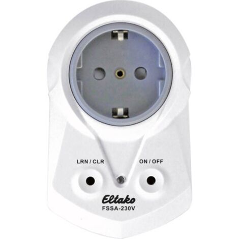 FSSA-230V Eltako senza fili Presa Spina intermedia Potenza di commutazione (max) 2000 W Raggio di azione Max. (campo li