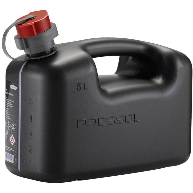 Pressol 21141 Fuel Canister 5L Line Sight Scale Flexible Outlet Pipe