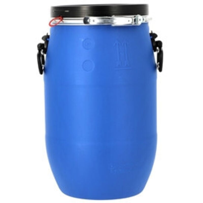 Poulailler Direct - Bidon Plastique Pour Stockage De Nourriture Pehd 30l Avec Couvercle - Bleu