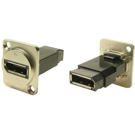 FT METAL DISPLAYPORT F-F CSK Adaptateur/prolongateur, embase femelle DisplayPort femelle - DisplayPort femelle CP30233M Cliff Contenu: 1 pc(s) V302773