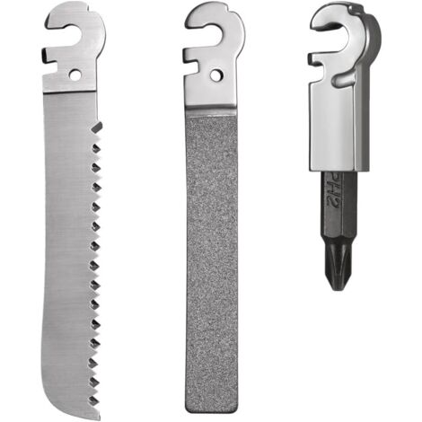 FT01 construit votre propre outil multifonctionnel Flex (ensemble de 3 outils comprenant une scie conique, lime diamantée (grossière + fine) et un adaptateur pour mèche 1/4) -