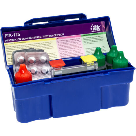 FTK-125 Test cloro libre, cloro total, bromo, pH y Alcalinidad