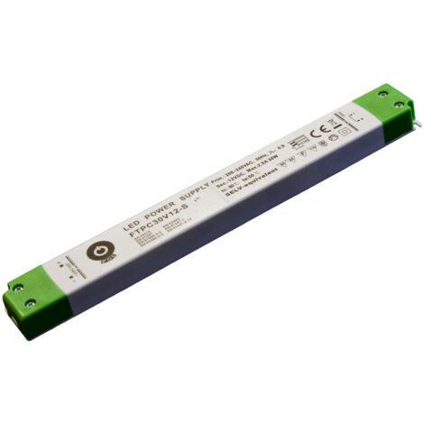 FTPC30V24-S: FTPC30V24-S: Fuente de alimentación para muebles para LED 24 V 1,25 A, carcasa delgada de plástico, alta calidad