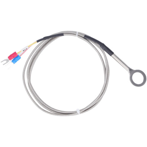 FTVOGUE Thermoelement Typ K, Temperaturfühler aus Edelstahl, Durchmesser 14, -40 bis 1000 ℃, Messbereich 0 bis 600 ℃, einfache Handhabung, stabile Leistung, breites Anwendungsspektrum mit Anschluss.