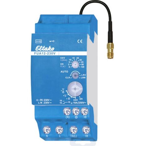 FUA12-230V Eltako senza fili Attuatore Guida DIN Potenza di commutazione (max) 2000 W