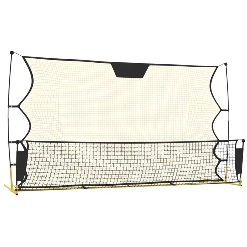 Vidaxl - Fußball-rebounder Schwarz Und Gelb 183x85x120 Cm Polyester