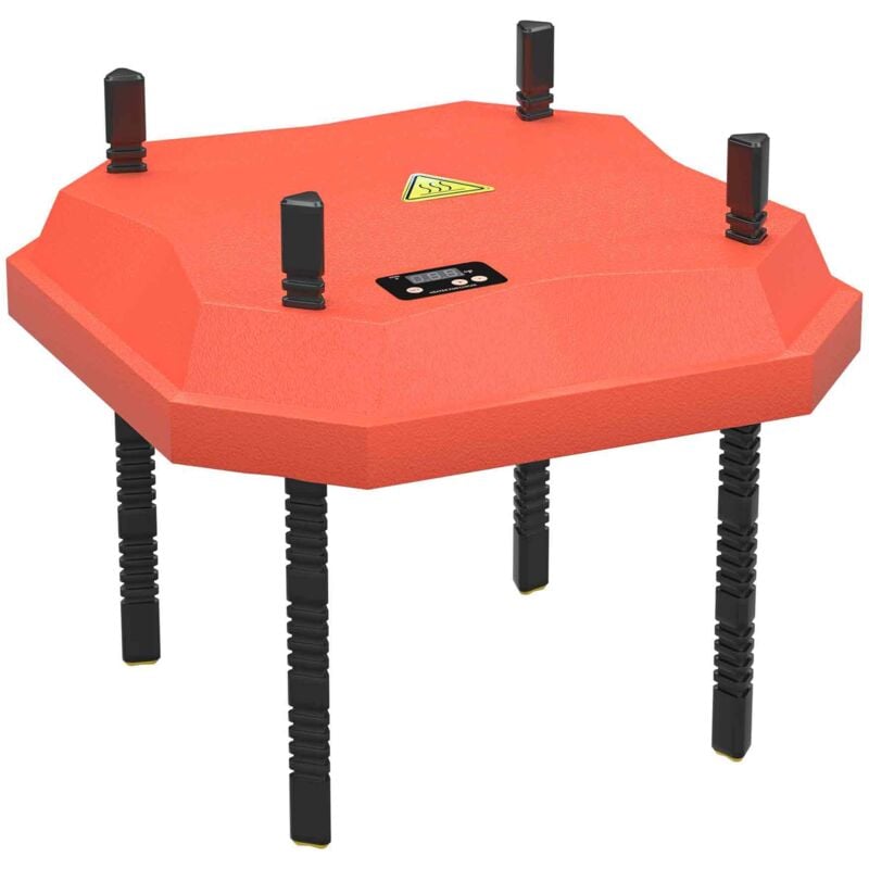 Fudajo - Panneau chauffant – 25 x 25 cm – 30 w – pour élevage de 20 poussins au max. – Plaque de chauffage – éleveuse d'oisillons avec Thermostat