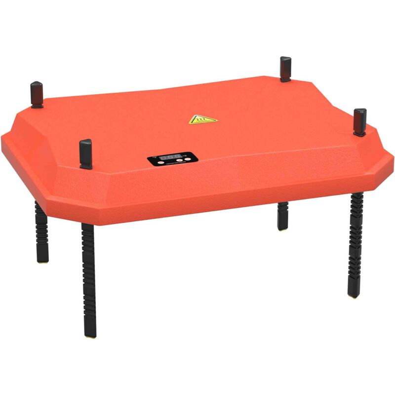 Fudajo Panneau chauffant – 30 x 40 cm – 30 W – pour élevage de 30 poussins au max. – Plaque de chauffage – éleveuse d'oisillons avec Thermostat