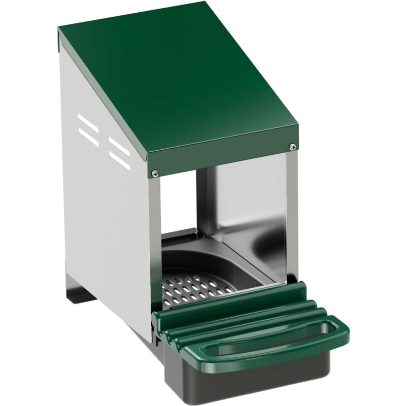 Pondoir pour poule 27 x 52 x 48 cm Bac de récupération Ponte Poulailler Nichoir Extérieur Trous d'aération Circulation d'air Montage au mur Plastique