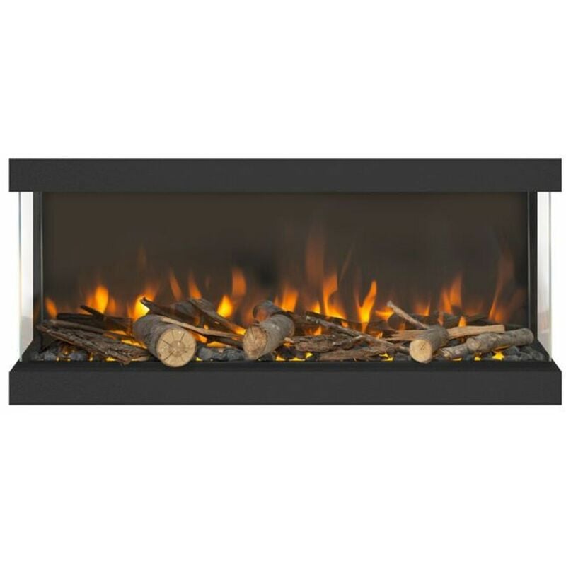

Fuego eléctrico para chimenea cm 91,5x24,5x40,5 LEVICO-90-3D - Negro - Xaralyn