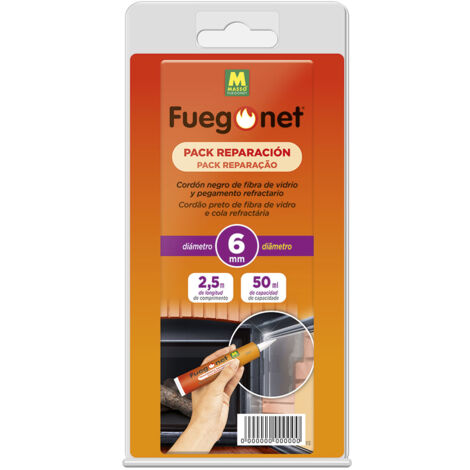 Fuegonet Massó Reparaturset: Isolierschnur 6 mm + Kleber 50 ml 2,5 m (231242)