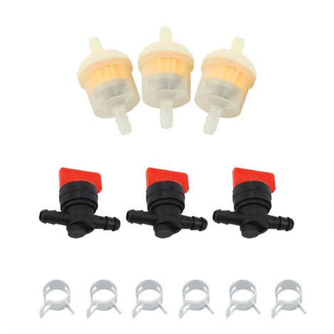 Fuel Gas Tank Shut Off Valves Filters Clamps Garden Brush Cutter Lawnmower Accessory
