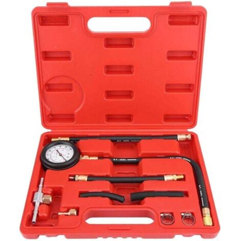 Fuel Injection Pressure Gauge 0-100PSI, TU-113 Fuel/Oil Pressure Tester Gasoline Gauge Fuel Pressure Diagnostic Tool
