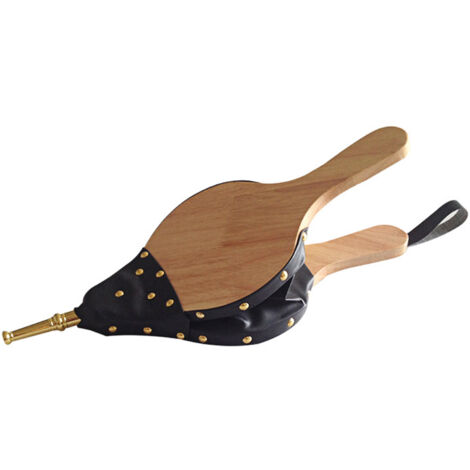 Fuelle manual para chimenea, ideal para barbacoas y parrillas al aire libre, con correa para colgar. Bomba de fuelle para chimeneas de interior y exterior.