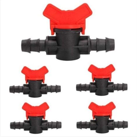 Fünfteiliges Bewässerungsventilrohr, Kugelhahnarmaturen, Sprinkler-Umschaltventilrohr, 16-mm-PE-Ventilrohr für die Tropfbewässerung in der Gartenlandwirtschaft