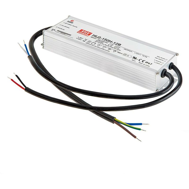 

Meanwell - Fuente Alimentación LEDs 12Vdc 150W 12,5A IP67