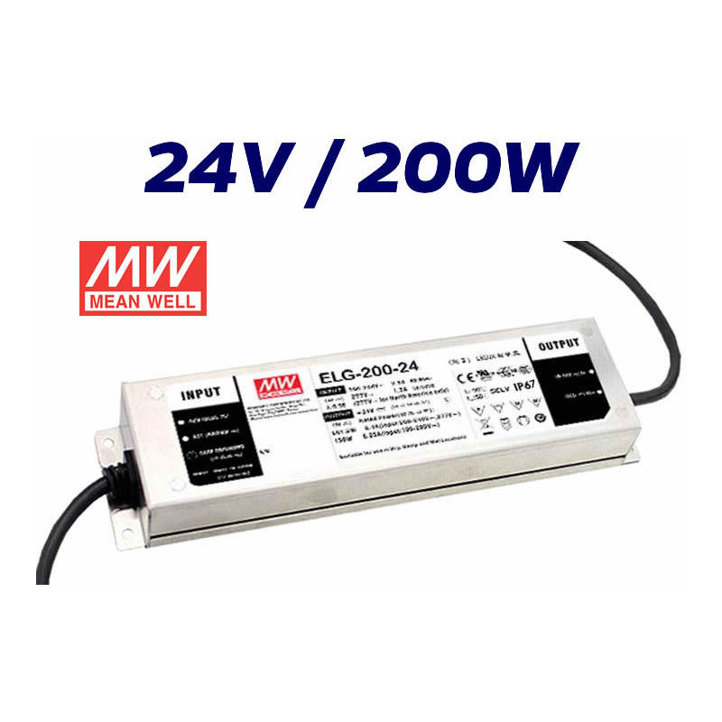 

Fuente alimentación mean well 24v exterior 200w