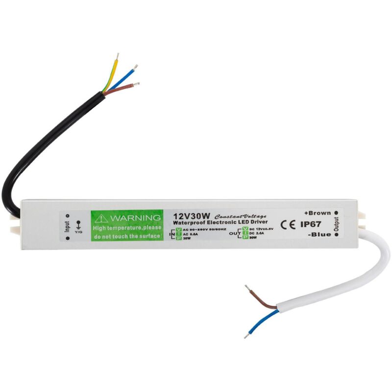 

Fuente de Alimentación Estanca 30W 12V 2.5A IP67