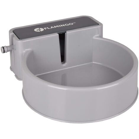 Fuente bebedero para mascotas de exterior Drava gris 2,5 L FLAMINGO - Gris