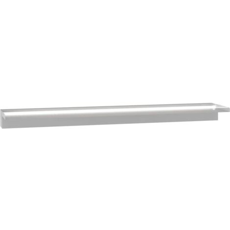 Fuente cascada de piscina con LED acero inoxidable 110 cm