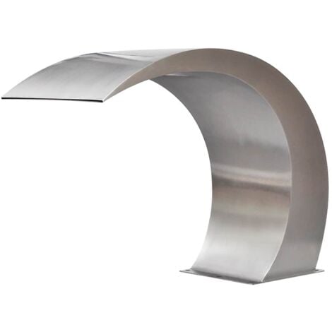 Fuente cascada para piscina de acero inoxidable 45x30x60 cm vidaXL