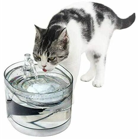 Fuente de agua automática para perros y gatos, dispensador de agua con filtro para mascotas, 1.6L eléctrico y ultra silencioso WF030 Dontodent