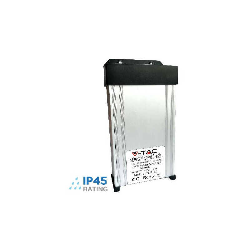 

V-tac - Fuente de alimentación profesional para tiras LED 12VDC 400W 33A IP45