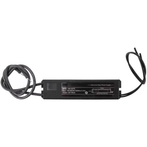Fuente de alimentación con transformador electrónico de 3 kV, 30 mA, 5-25 W para todos los modelos de letreros de neón.