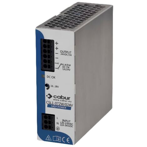 Fuente de alimentación conmutada Cabur Easy Power 24V 3A 72W IP20 XCSL1072W024VAA