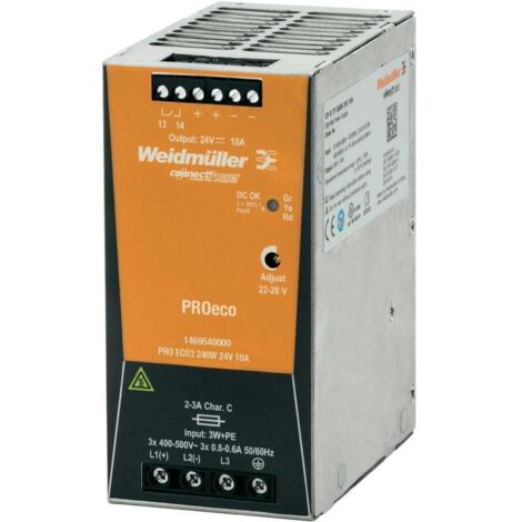 Fuente de alimentación conmutada Weidmuller PRO ECO 240W 24V 1469540000