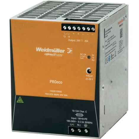 Fuente de alimentación conmutada Weidmuller PRO ECO 480W 24V 1469510000