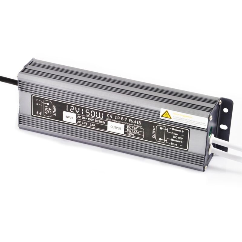 

Fuente de alimentación de 12 V/150 vatios a prueba de agua para la cinta de LED