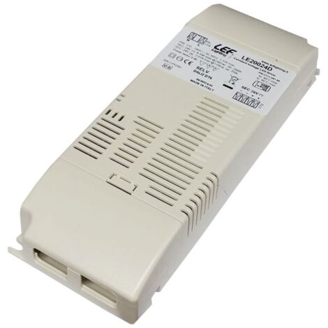 Fuente de alimentaciÓn de tensiÓn constante lef 24v 200w regulable pulsador dali le20024d