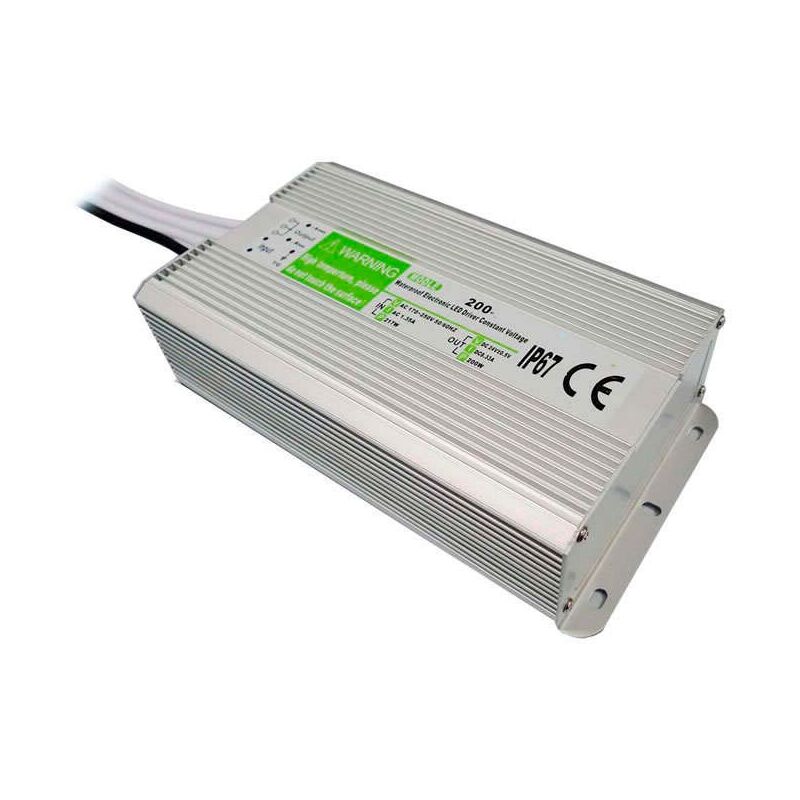 

Fuente de alimentación IP67, DC12V/200W/16,6A