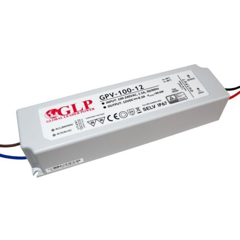 FUENTE DE ALIMENTACIÓN LED 12V 100W GPV-100-12 8A HERMÉTICA