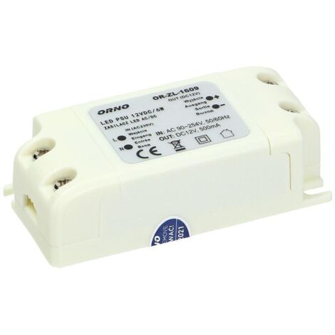 Fuente de alimentación LED 6W 12V DC IP20 - OR-ZL-1609