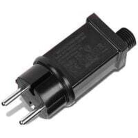 ANDYOU Fuente de alimentación LED IP44 de 12 V y 12 W, transformador de bajo voltaje impermeable para guirnaldas de luces, luces navideñas y lámparas de exterior.